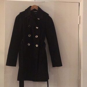 Express black trench jacket